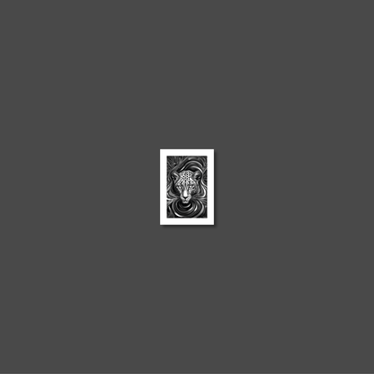 ABSTRACT LEOPARD **UNFRAMED ART PRINT**