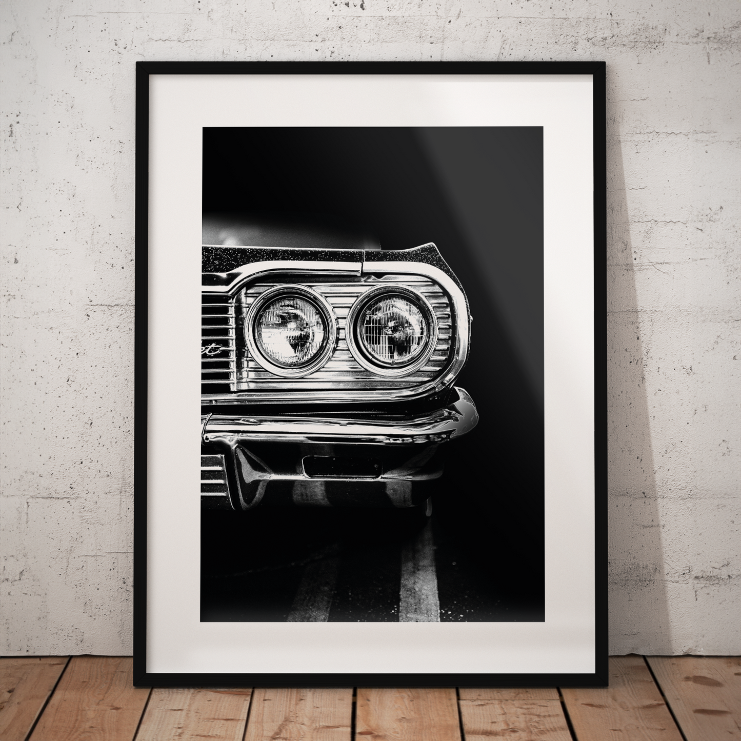 Vintage Car Headlight **UNFRAMED POSTER**
