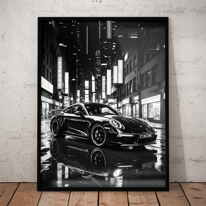 PORSCHE 911 (FRONT) **UNFRAMED POSTER**