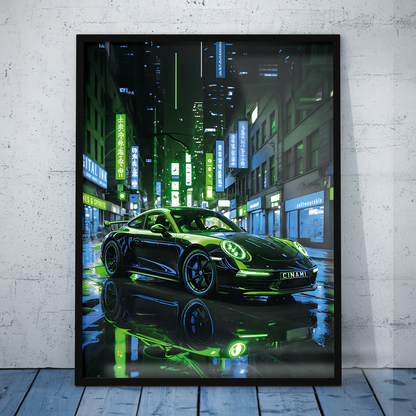 PORSCHE 911 (FRONT) **UNFRAMED POSTER**
