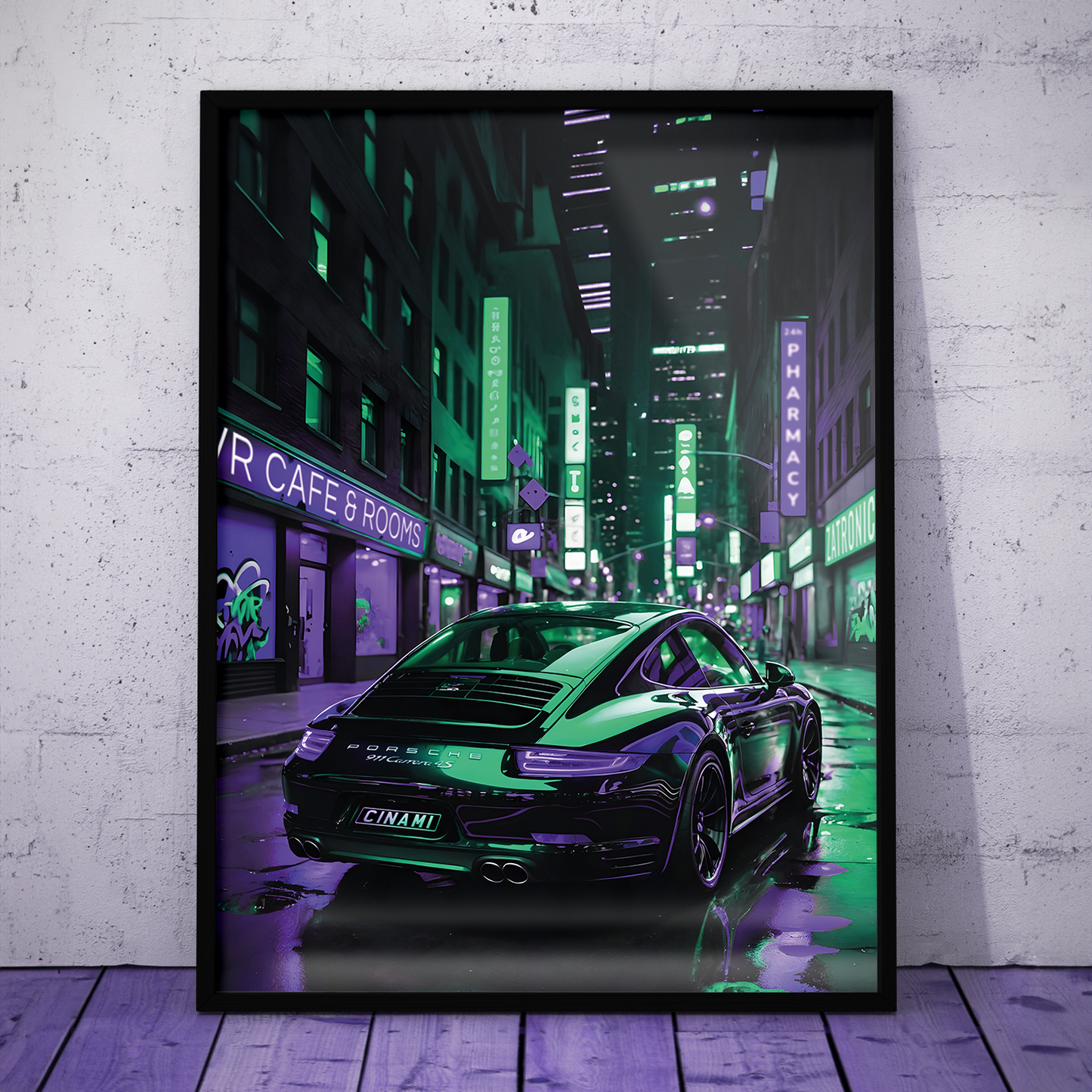 PORSCHE 911 (BACK) **UNFRAMED POSTER**