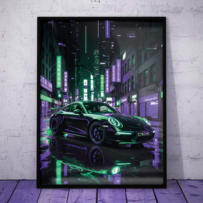 PORSCHE 911 (FRONT) **UNFRAMED POSTER**