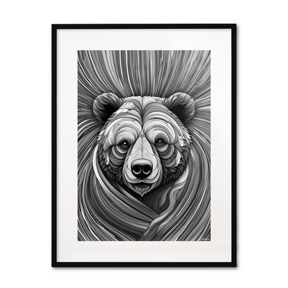 ABSTRACT BEAR **UNFRAMED ART PRINT**