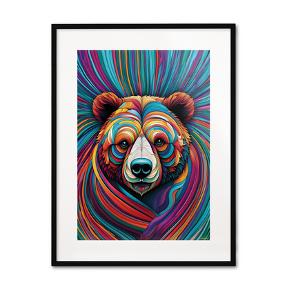 ABSTRACT BEAR **UNFRAMED ART PRINT**