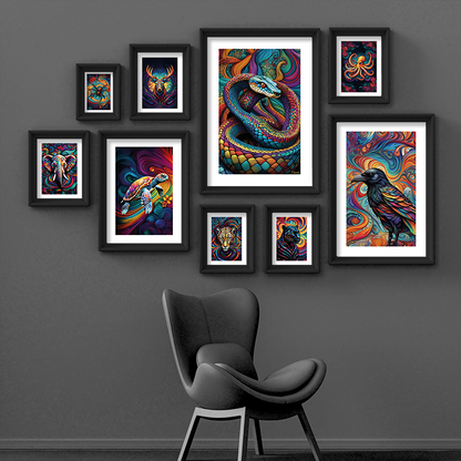ABSTRACT COBRA **UNFRAMED ART PRINT**