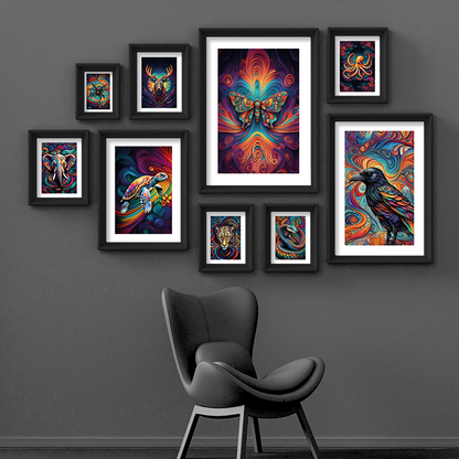 ABSTRACT BUTTERFLY **UNFRAMED ART PRINT**