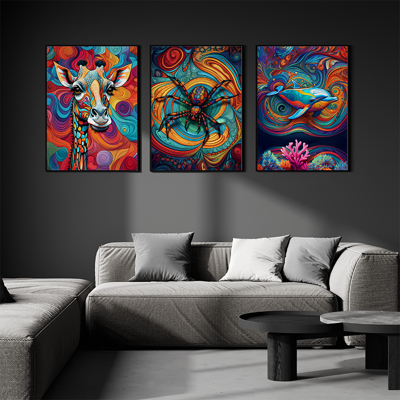 ABSTRACT SPIDER **UNFRAMED ART PRINT**
