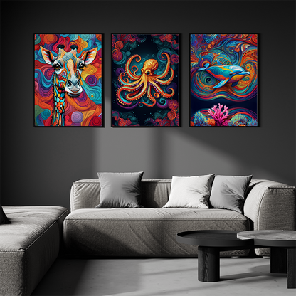 ABSTRACT OCTOPUS **UNFRAMED ART PRINT**