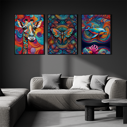 ABSTRACT MOTH **UNFRAMED ART PRINT**