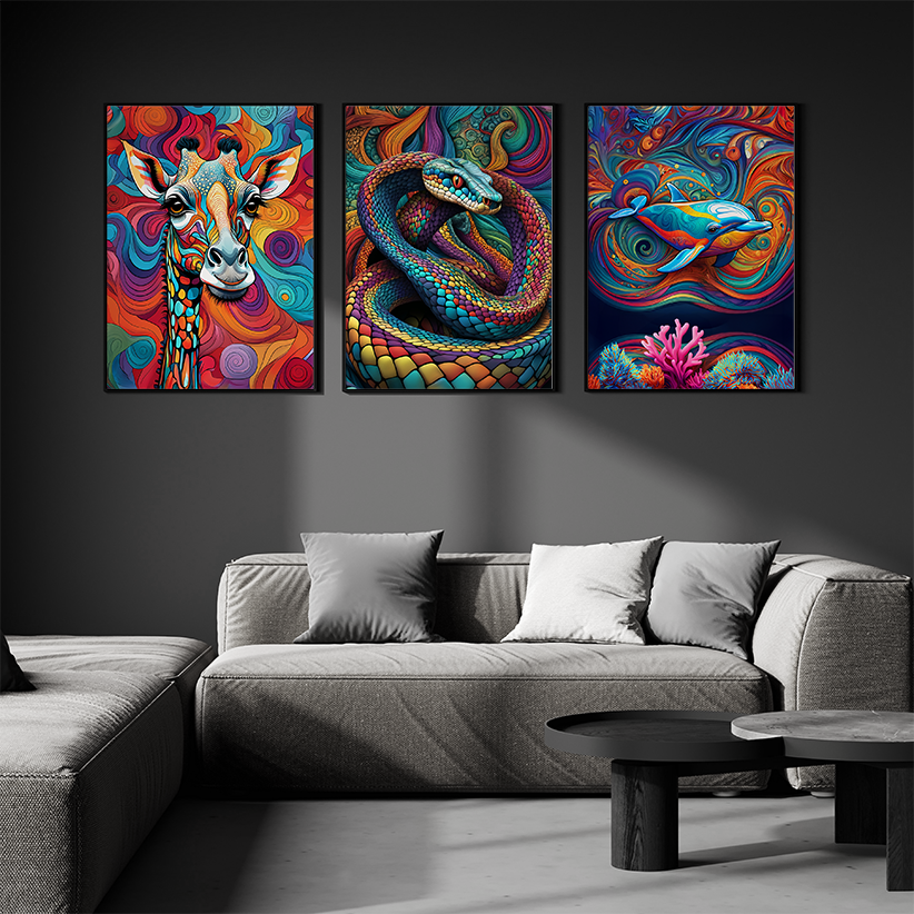 ABSTRACT COBRA **UNFRAMED ART PRINT**
