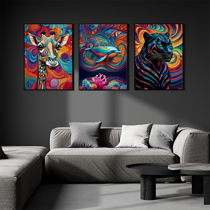 ABSTRACT DOLPHIN **UNFRAMED ART PRINT**