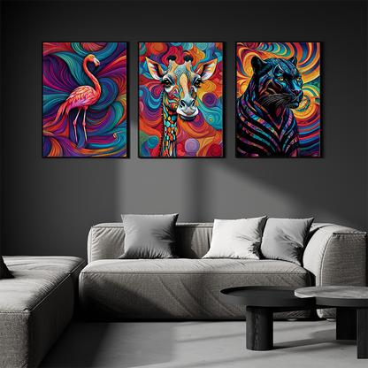 ABSTRACT GIRAFFE **UNFRAMED ART PRINT**