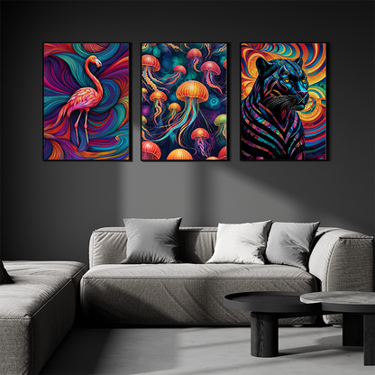 ABSTRACT JELLYFISH **UNFRAMED ART PRINT**