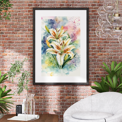Beautiful Lilies **UNFRAMED ARTPRINT**