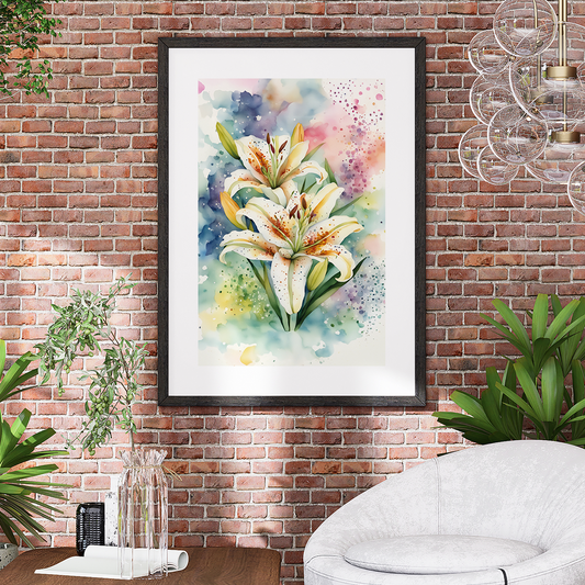 Beautiful Lilies **UNFRAMED ARTPRINT**