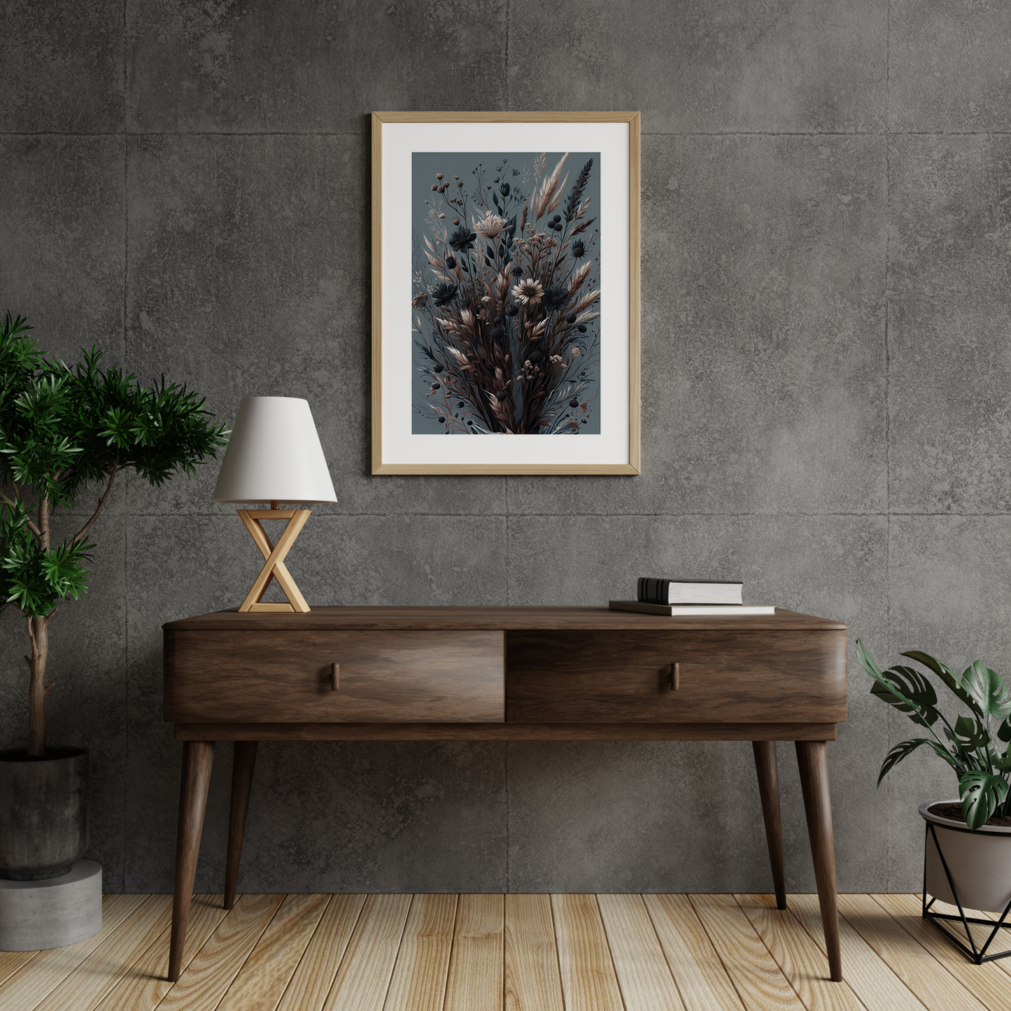Autumn Florals No2 **UNFRAMED ART PRINT**