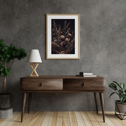 Autumn Florals No3 **UNFRAMED ART PRINT**
