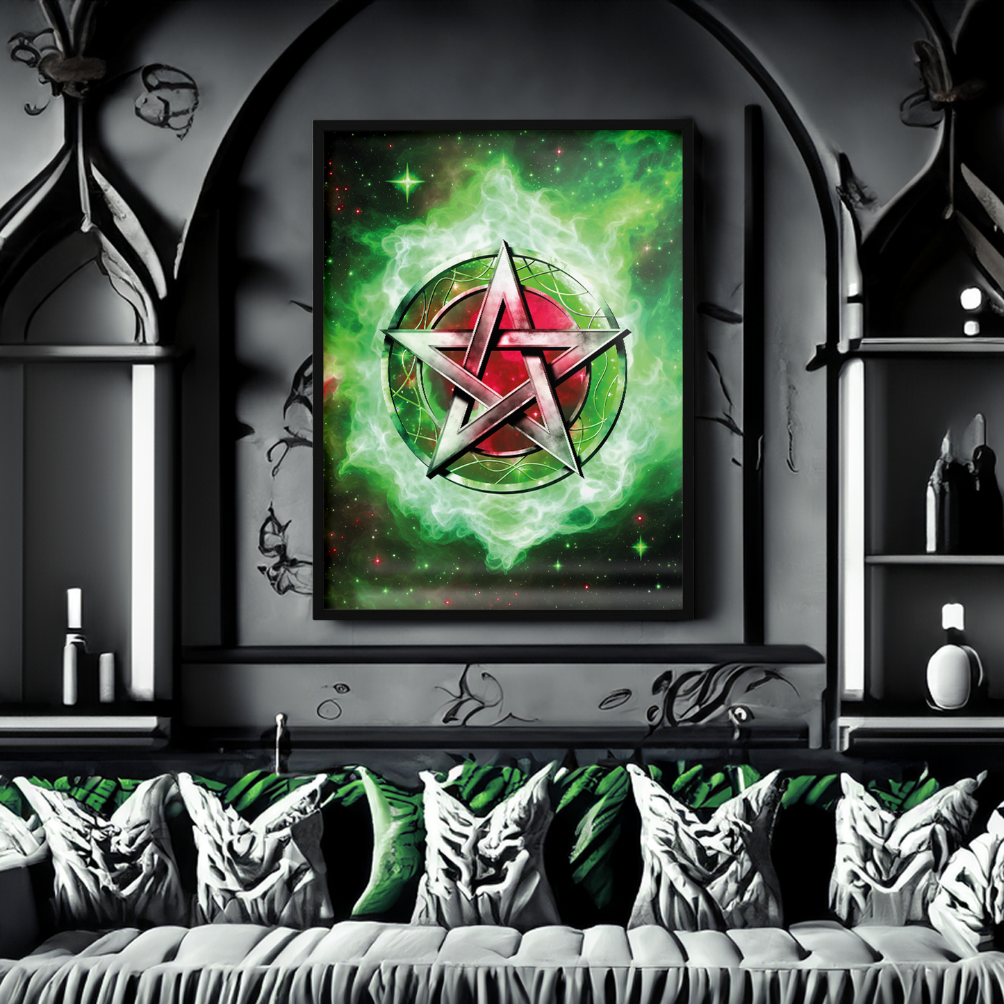 Fire Pentagram **UNFRAMED POSTER**