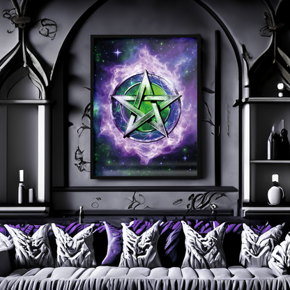 Fire Pentagram **UNFRAMED POSTER**