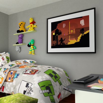 MC Nether **UNFRAMED POSTER**