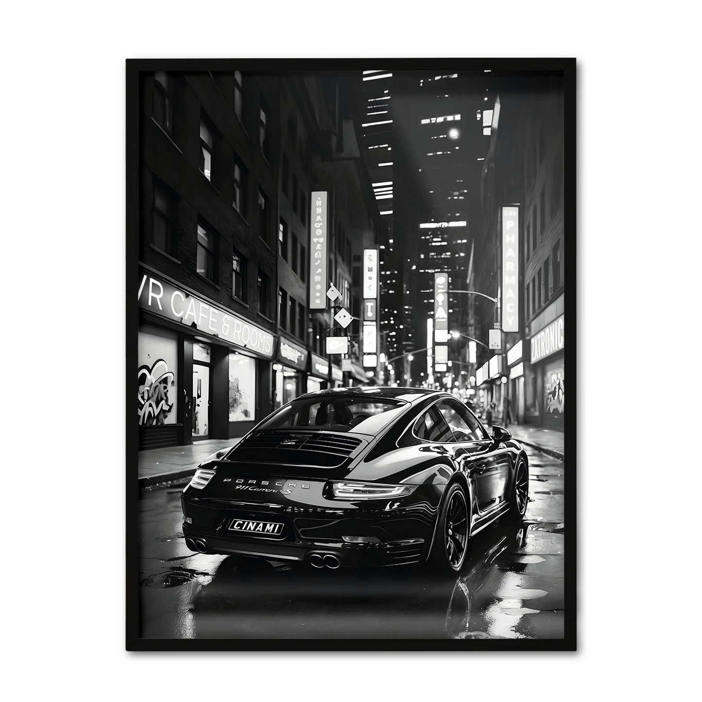 PORSCHE 911 (BACK) **UNFRAMED POSTER**