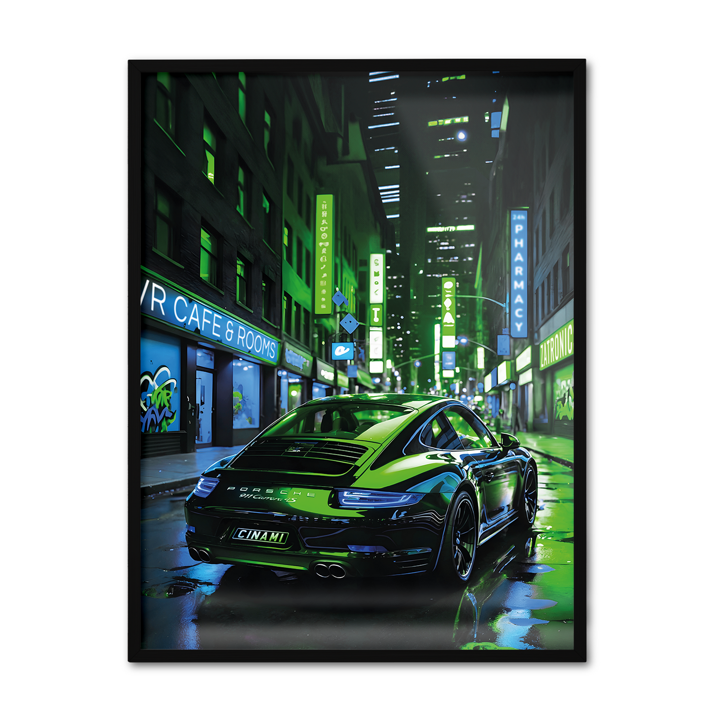 PORSCHE 911 (BACK) **UNFRAMED POSTER**