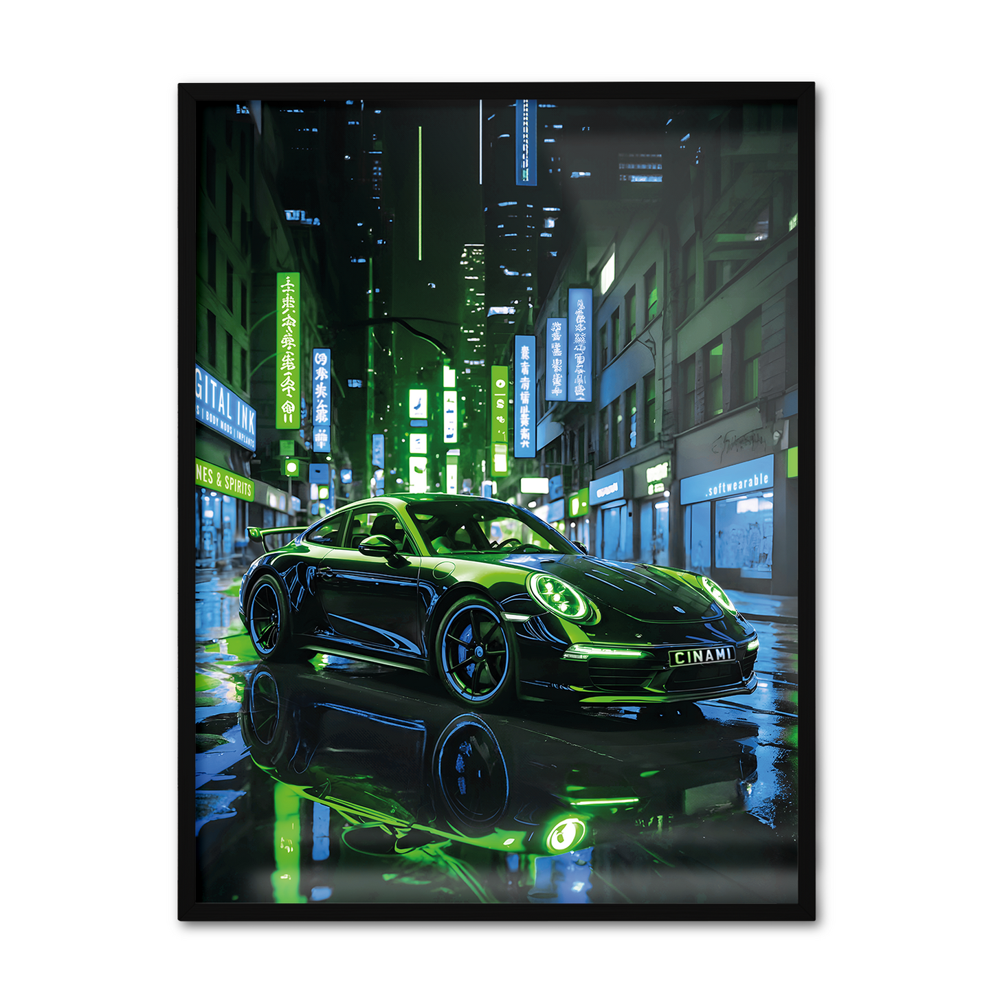 PORSCHE 911 (FRONT) **UNFRAMED POSTER**