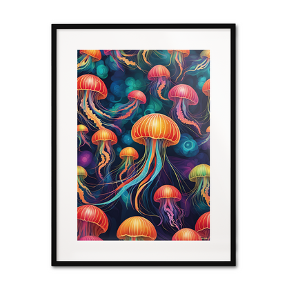 ABSTRACT JELLYFISH **UNFRAMED ART PRINT**