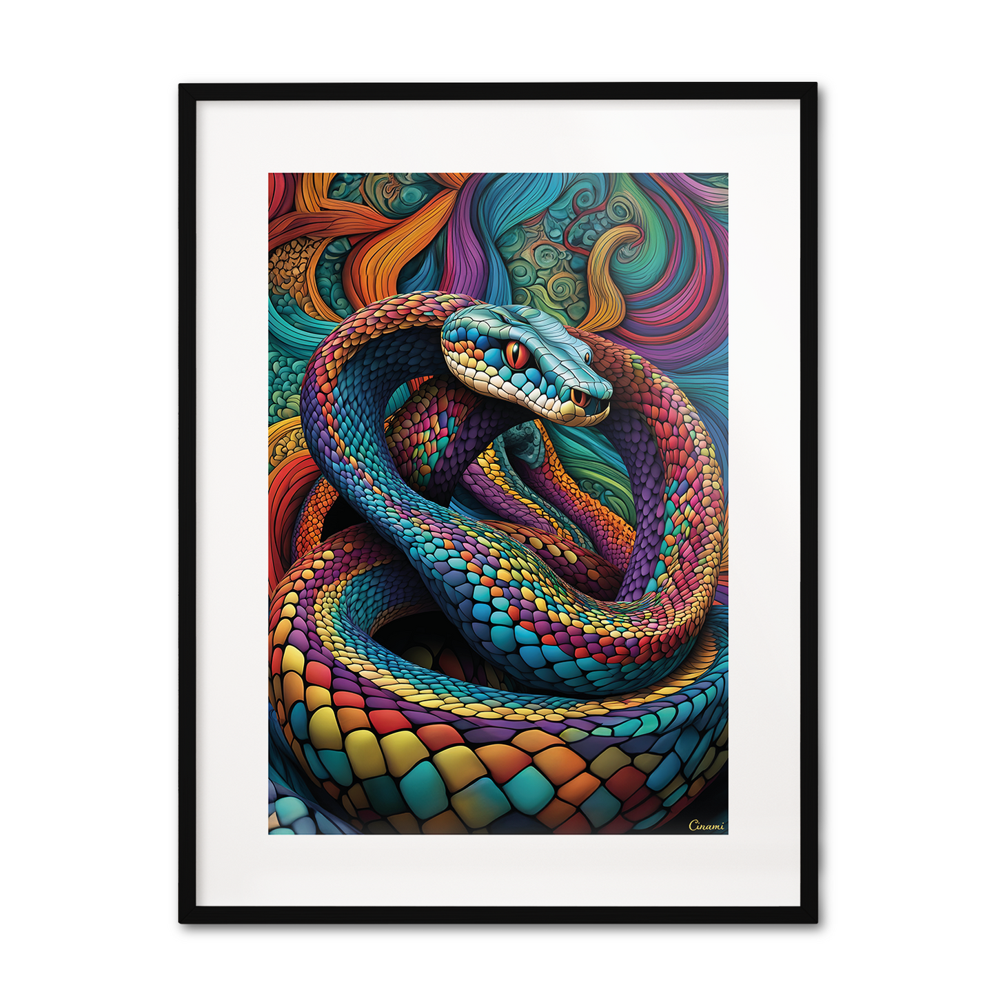 ABSTRACT COBRA **UNFRAMED ART PRINT**