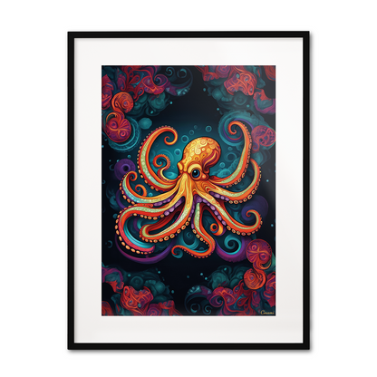 ABSTRACT OCTOPUS **UNFRAMED ART PRINT**