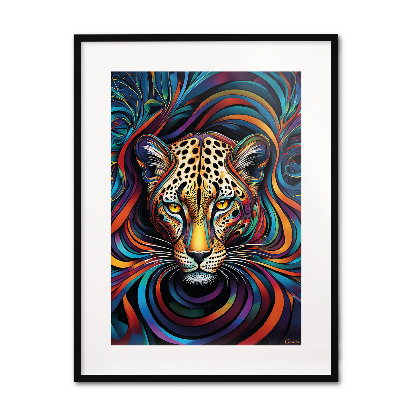 ABSTRACT LEOPARD **UNFRAMED ART PRINT**