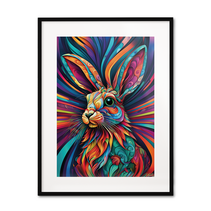 ABSTRACT RABBIT **UNFRAMED ART PRINT**