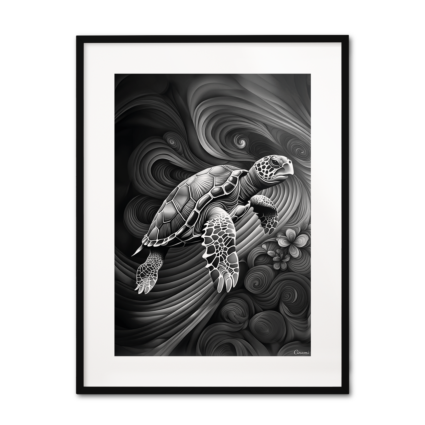 ABSTRACT TURTLE **UNFRAMED ART PRINT**