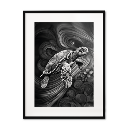 ABSTRACT TURTLE **UNFRAMED ART PRINT**
