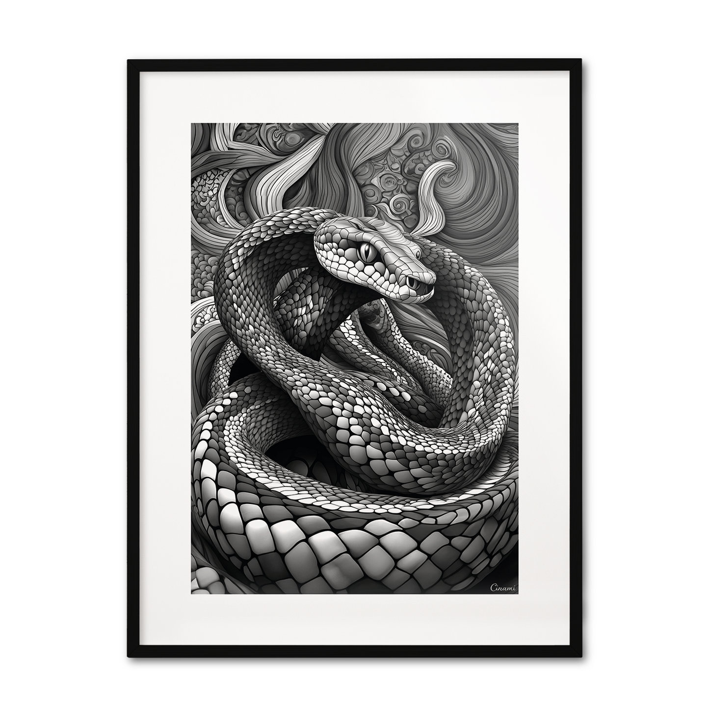 ABSTRACT COBRA **UNFRAMED ART PRINT**