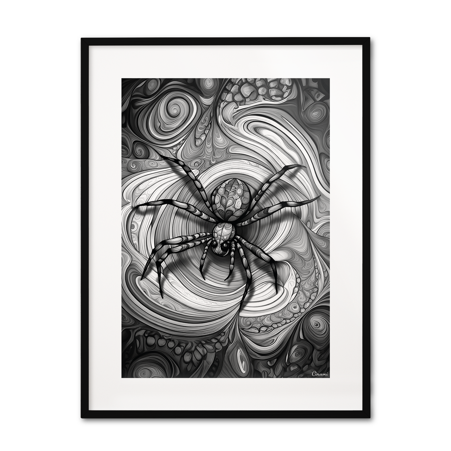 ABSTRACT SPIDER **UNFRAMED ART PRINT**