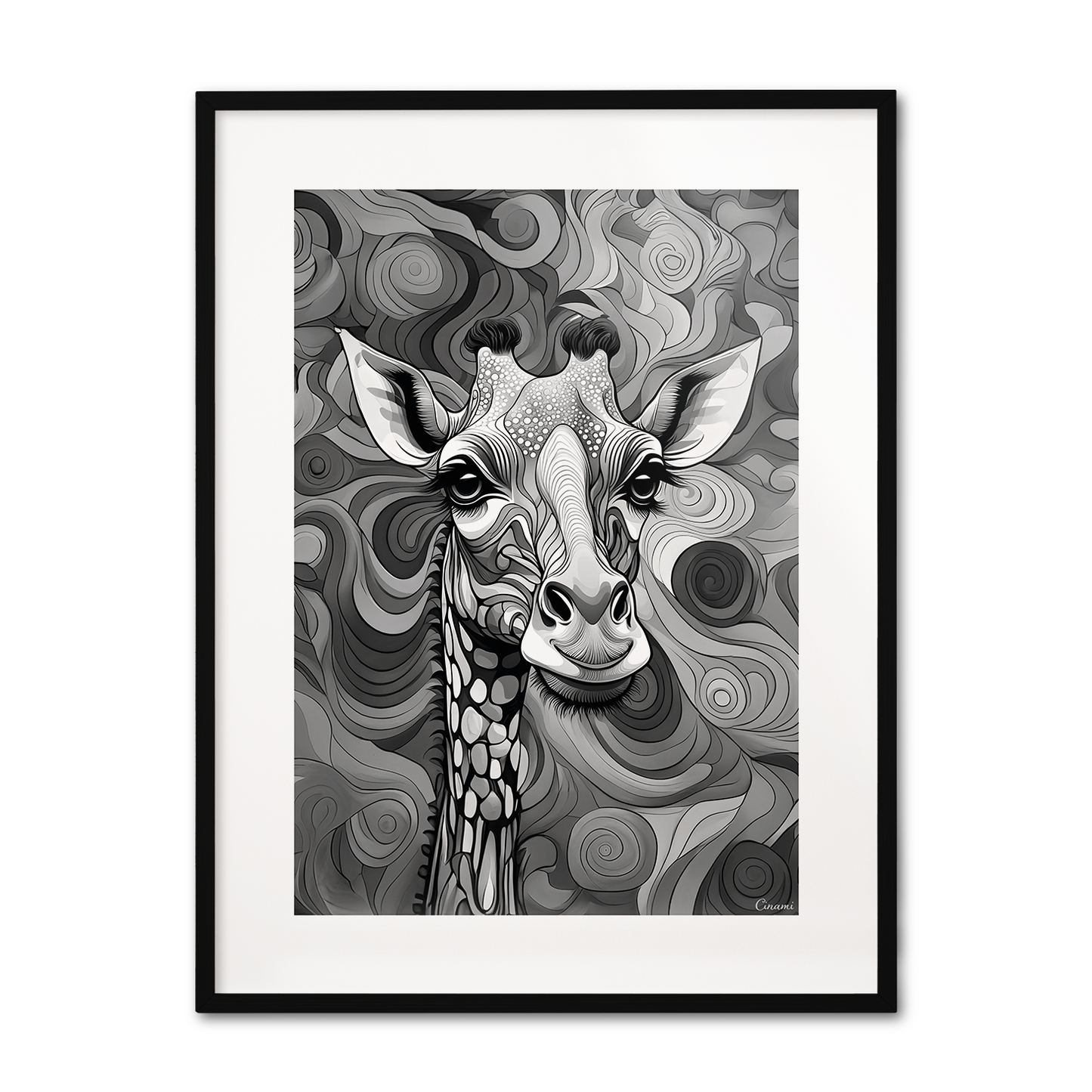 ABSTRACT GIRAFFE **UNFRAMED ART PRINT**