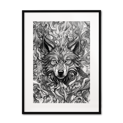 ABSTRACT WOLF **UNFRAMED ART PRINT**