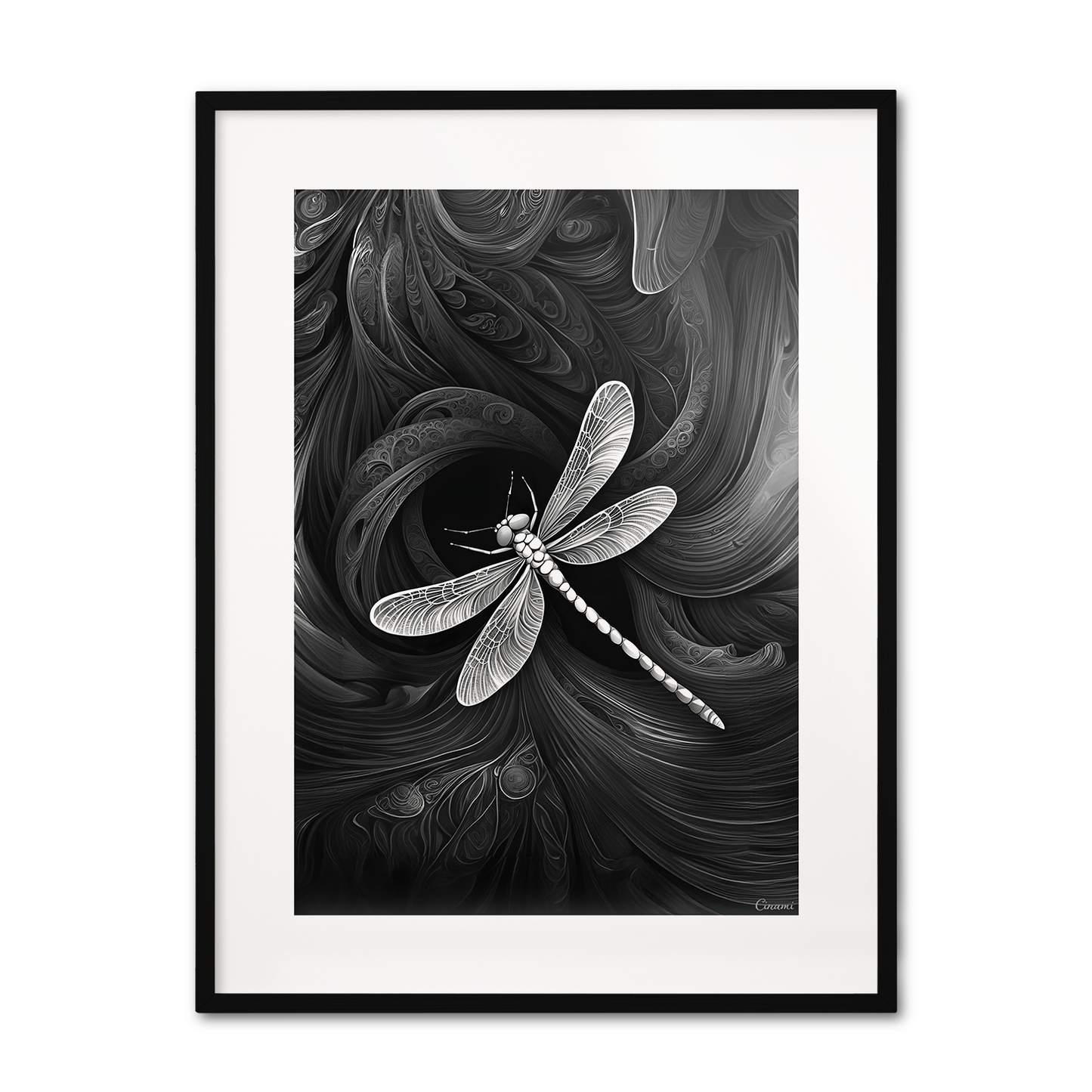 ABSTRACT DRAGONFLY **UNFRAMED ART PRINT**