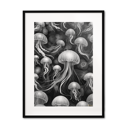 ABSTRACT JELLYFISH **UNFRAMED ART PRINT**
