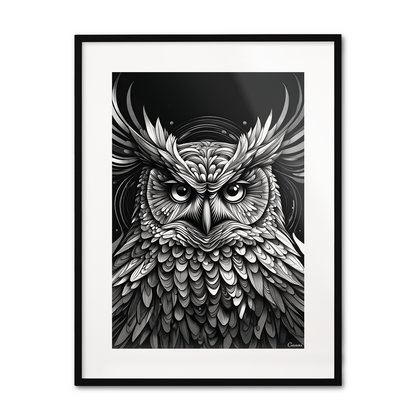 ABSTRACT OWL **UNFRAMED ART PRINT**