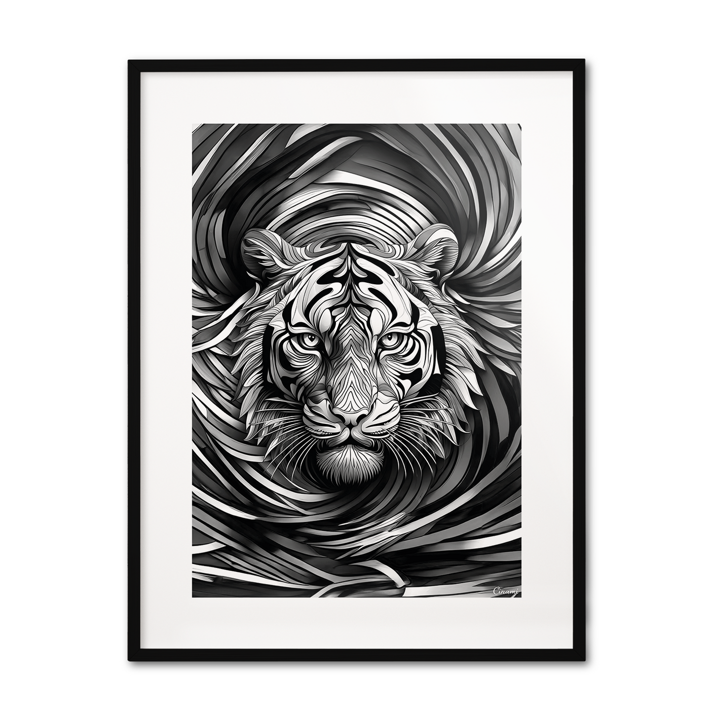 ABSTRACT TIGER **UNFRAMED ART PRINT**