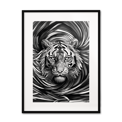 ABSTRACT TIGER **UNFRAMED ART PRINT**