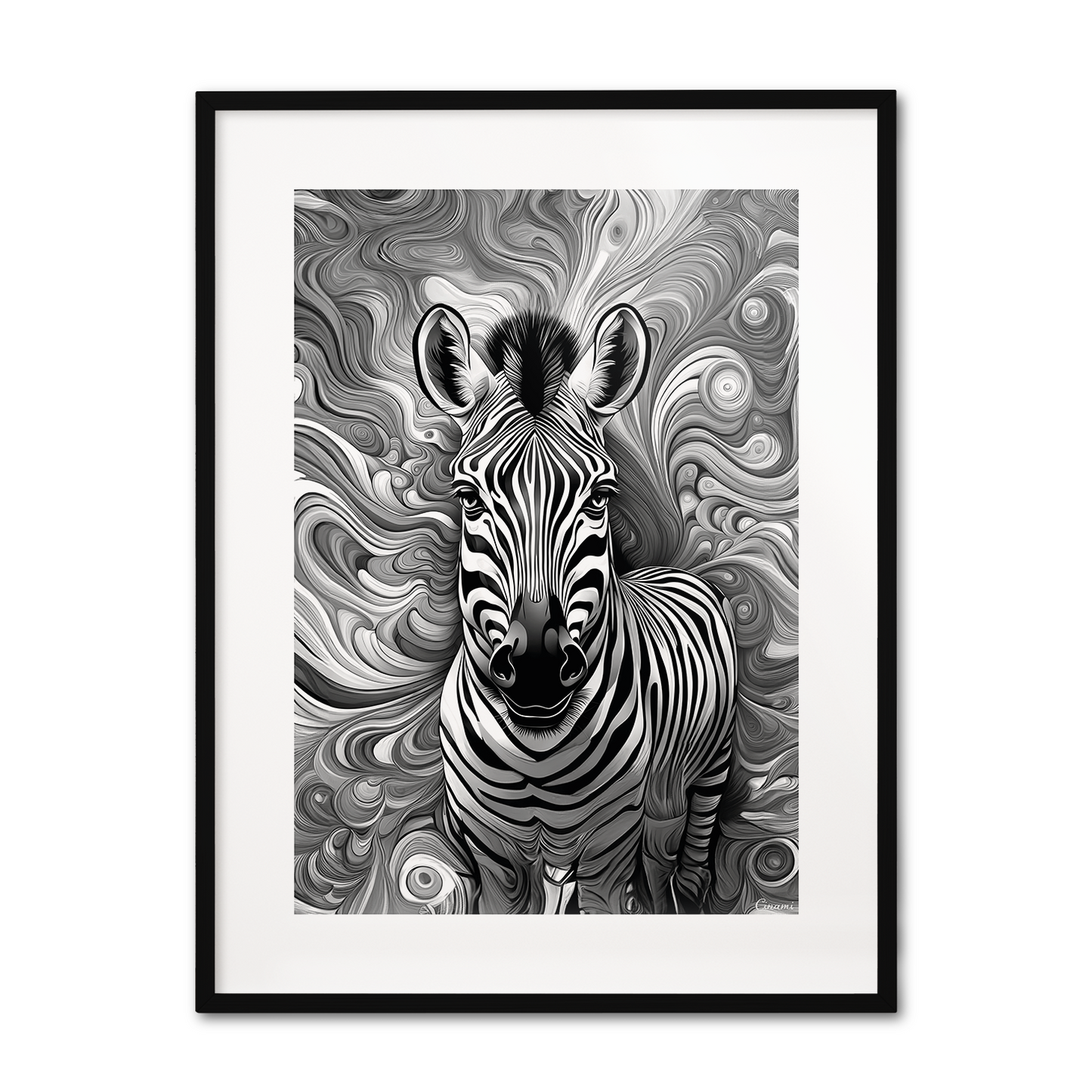 ABSTRACT ZEBRA **UNFRAMED ART PRINT**
