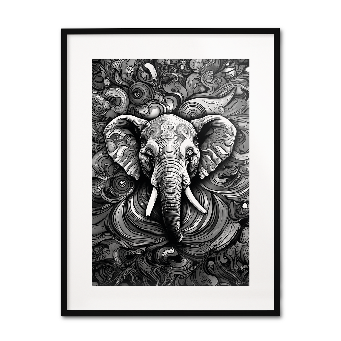 ABSTRACT ELEPHANT **UNFRAMED ART PRINT**