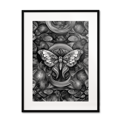 ABSTRACT MOTH **UNFRAMED ART PRINT**