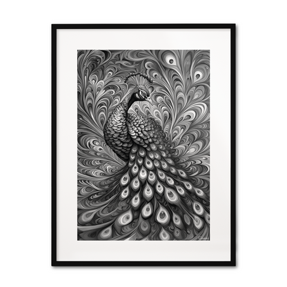 ABSTRACT PEACOCK **UNFRAMED ART PRINT**