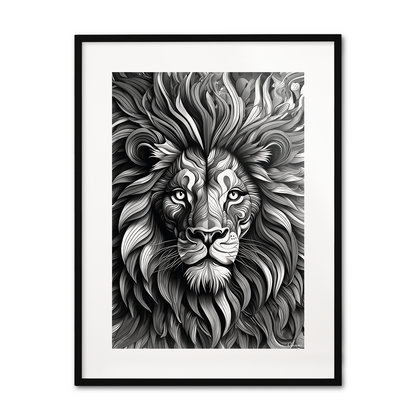 ABSTRACT LION **UNFRAMED ART PRINT**