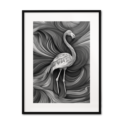 ABSTRACT FLAMINGO **UNFRAMED ART PRINT**