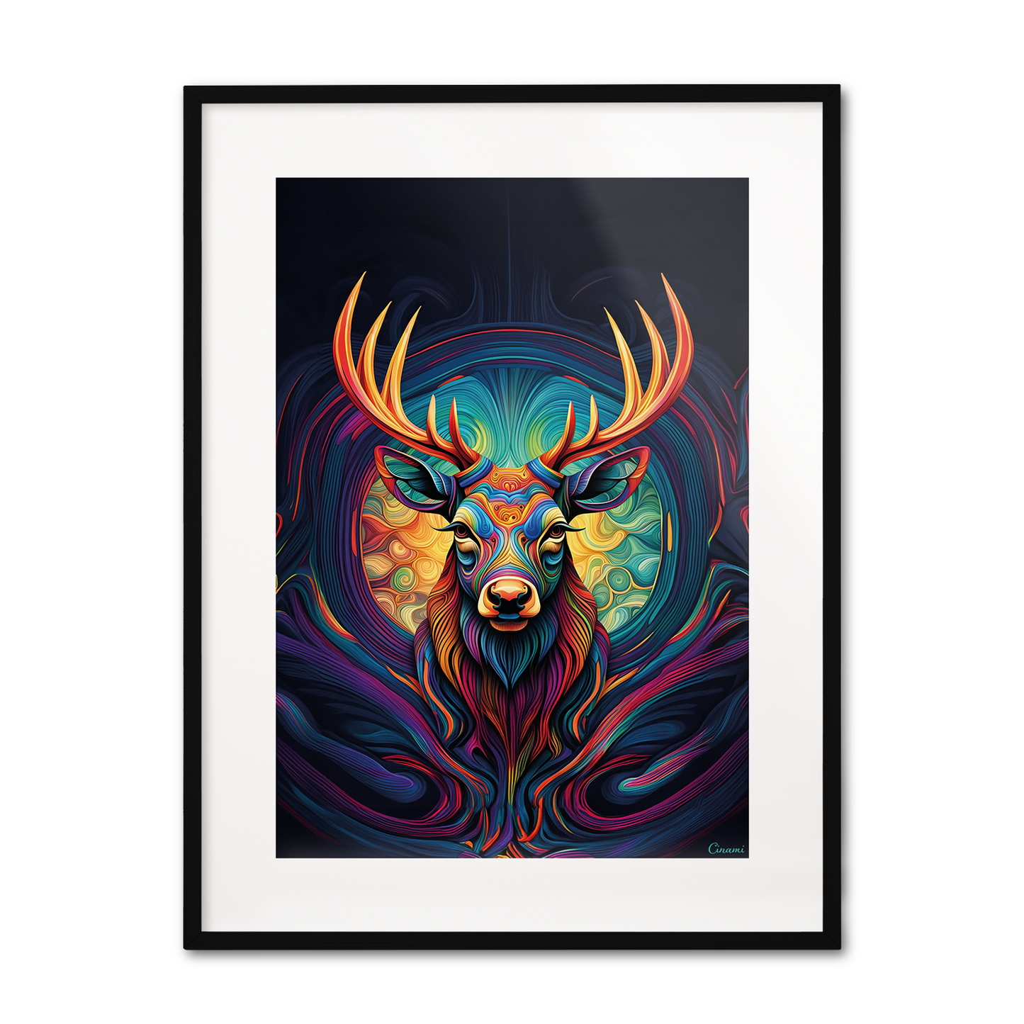 ABSTRACT STAG **UNFRAMED ART PRINT**